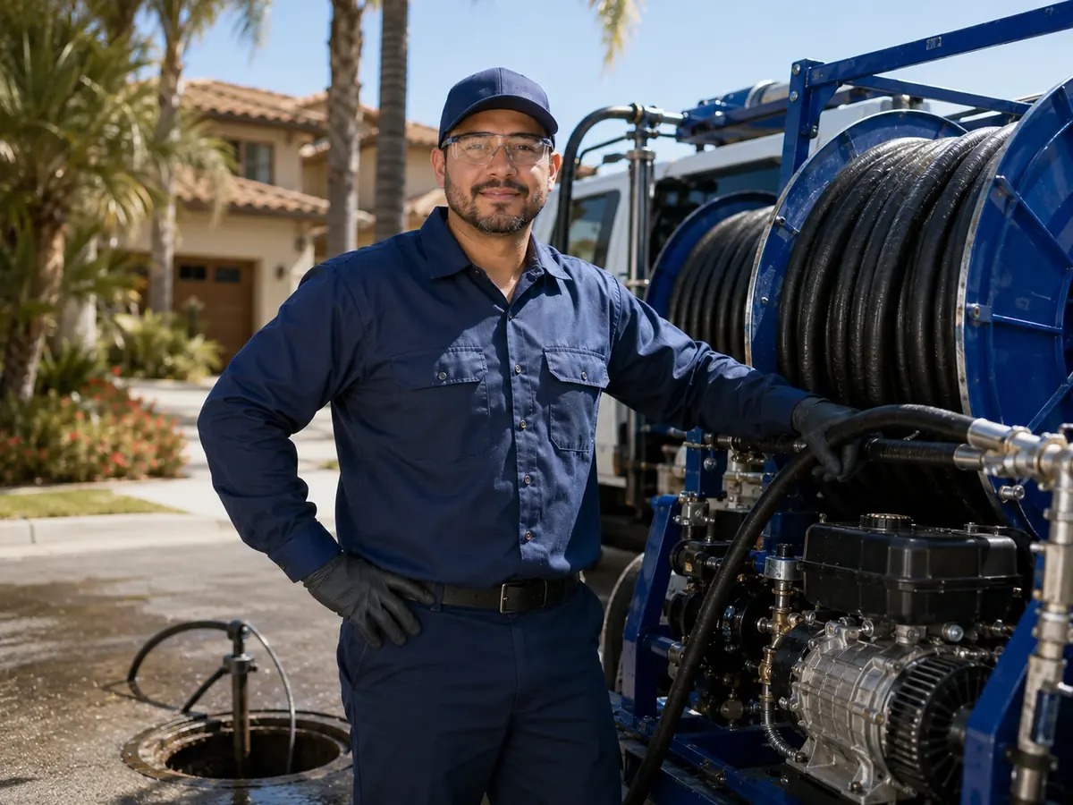 Hydro jet sewer cleaning in Big Bear Lake