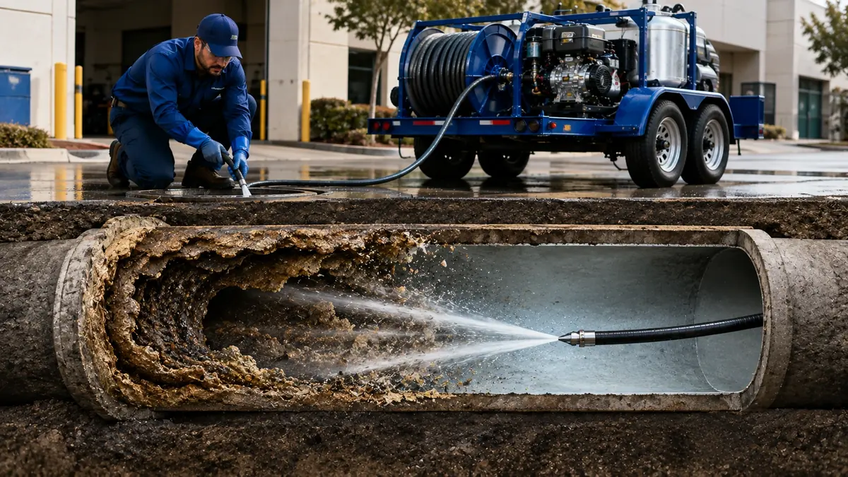 Sewer Pipe Descaling in Big Bear Lake