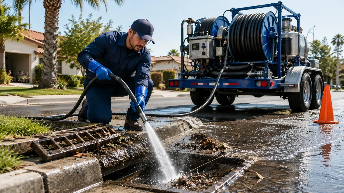 Storm Drain Hydro Jet Cleaning in Big Bear Lake